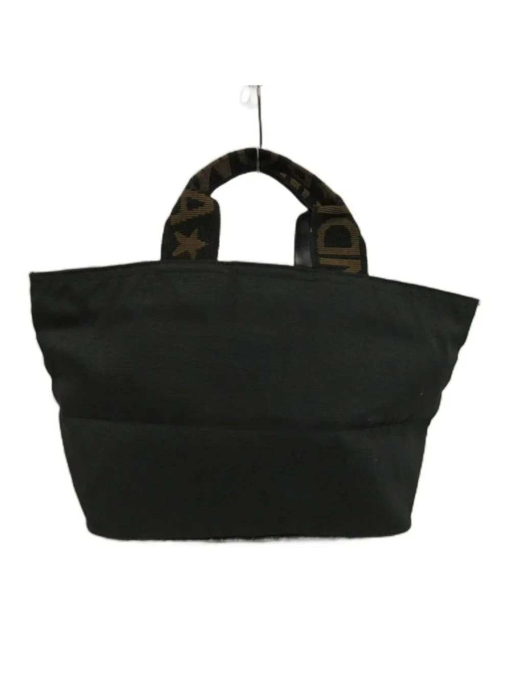 Fendi Vintage Mini Tote Bag Nylon Logo Black